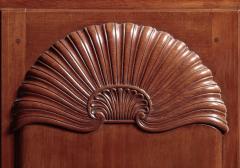 THE CALEB GARDNER FAMILY CHIPPENDALE TWO SHELL BONNET TOP SECRETARY - 4126698