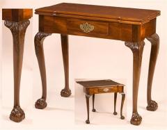 THE GREGORY AND LUCRETIA HUBBARD TOWNSEND CHIPPENDALE CARD TABLE - 3078743