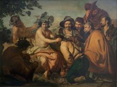THE TRIUMPH OF BACCHUS AFTER VELAZQUES OIL ON CANVAS - 3570229