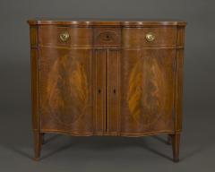 THOMAS SHEARER A SUPERB QUALITY FIDDLEBACK AND FLAME MAHOGANY TWO DOOR COMMODE - 3506943