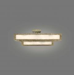 THR28 Rock Crystal Semi Flushmount By Phoenix - 4436402