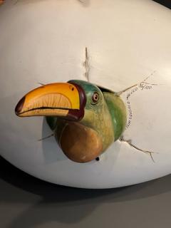 TOUCANS HATCHING OUT OF EGG SCULPTURE BY HECTOR GONZALEZ - 2653110