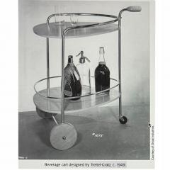TREITEL GRATZ TREITEL GRATZ RARE STREAMLINE BEVERAGE CART BY TREITEL GRATZ 1949 - 4213044