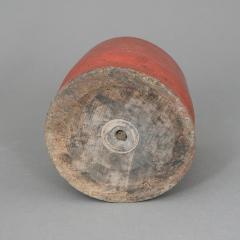 TURNED PAINTED MORTAR AND PESTLE - 1120460