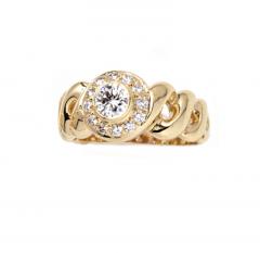TWIST GOLD DIAMOND RING - 3540981