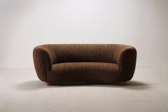TWO SEAT DANISH CURVED SOFA 1940s - 4449624