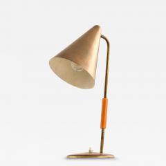 Table Lamp in Brass and Lacquer 1950s - 4555785