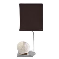 Table Lamp in Chrome with Brain Coral Formation 1970s - 1890815