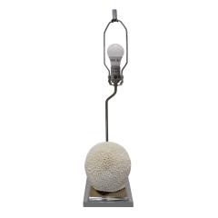 Table Lamp in Chrome with Brain Coral Formation 1970s - 1890816