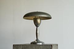 Table Lamp in Patinated and Chrome Plated Brass 1950s - 4582589