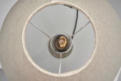 Table Lamp with Brass and Wood Stem Denmark ca 1960s - 4638652