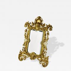 Table Mirror In Gilt Bronze Frame Neo Rococo Style Western Europe - 4788429