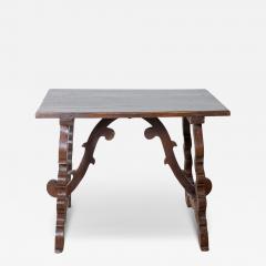 Table With Lyre Legs In Solid Walnut - 4159387