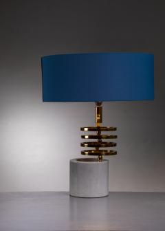 Table lamp in marble and brass - 2518002