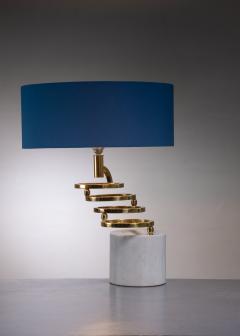 Table lamp in marble and brass - 2518003