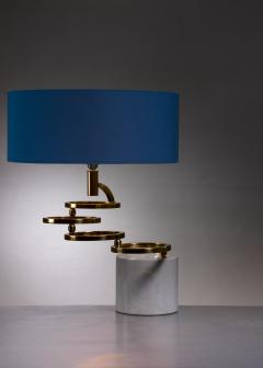 Table lamp in marble and brass - 2518004