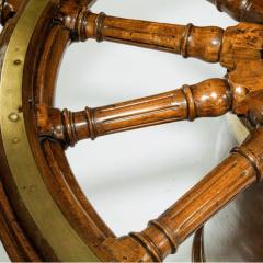 Table made from 18th Century ship steering wheel - 794383