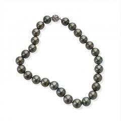 Tahitian Natural Color Cultured South Sea Pearl Necklace - 3070387