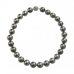 Tahitian Natural Color Cultured South Sea Pearl Necklace - 3074708