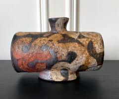 Takauchi Shugo Japanese Modern Mingei Ceramic Vase with Inlay by Takauchi Shugo - 2986668