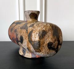 Takauchi Shugo Japanese Modern Mingei Ceramic Vase with Inlay by Takauchi Shugo - 2986670