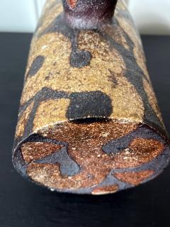 Takauchi Shugo Japanese Modern Mingei Ceramic Vase with Inlay by Takauchi Shugo - 2986671