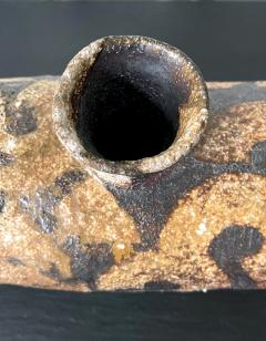 Takauchi Shugo Japanese Modern Mingei Ceramic Vase with Inlay by Takauchi Shugo - 2986672