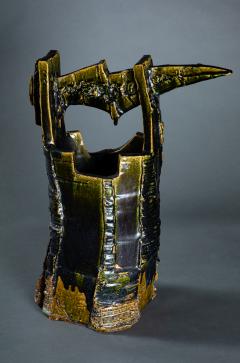 Takauchi Shugo Modern Green Vase - 4155690