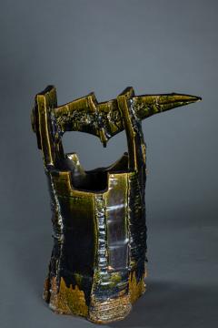 Takauchi Shugo Modern Green Vase - 4155691