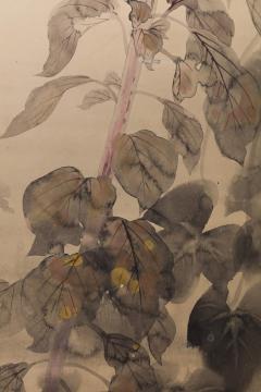 Takeda Koy Hollyhocks Morning Glories and Maltese Cross ca 1925 - 2594573