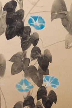 Takeda Koy Hollyhocks Morning Glories and Maltese Cross ca 1925 - 2594575