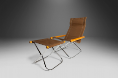 Takeshi Nil NY Folding Chair and Ottoman by Takeshi Nii Japan c 1950s - 2563571