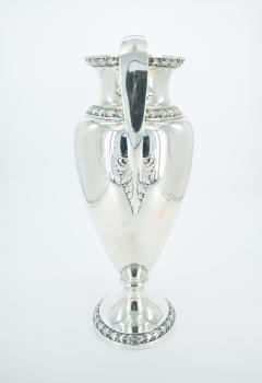 Tall 19th Century English Sterling Silver Decorative Centerpiece Vase - 3439076