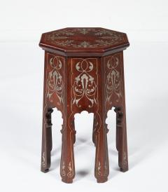 Tall Aesthetic Movement Pewter Inlaid Table - 4461029