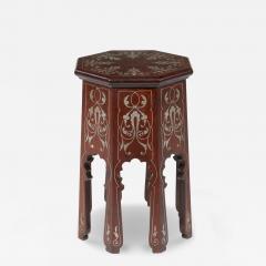 Tall Aesthetic Movement Pewter Inlaid Table - 4461041