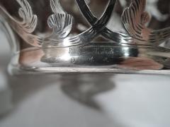 Tall Antique American Art Nouveau Silver Overlay Decanter - 3750092