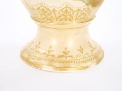 Tall Antique Hand Painted Gilt Decorated German Porcelain Decorative Vase - 3817114