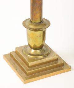 Tall Art Deco Brass Candlesticks - 4381462