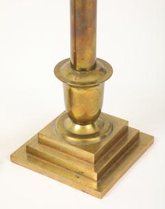 Tall Art Deco Brass Candlesticks - 4381464