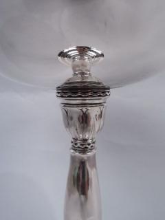 Tall Danish Midcentury Modern Classical Sterling Silver Compote - 3766981