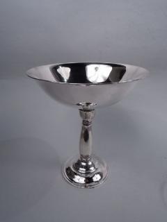 Tall Danish Midcentury Modern Classical Sterling Silver Compote - 3766983