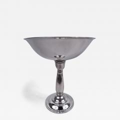 Tall Danish Midcentury Modern Classical Sterling Silver Compote - 3771645