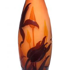Tall Emile Galle Lily Pedestaled Vase - 3049654
