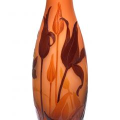 Tall Emile Galle Lily Pedestaled Vase - 3049656