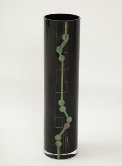 Tall Etched Glass Vase from La Cuplle - 1174339