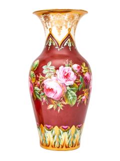 Tall Exquisite Austrian Antique Pair Continental Decorative Porcelain Vases - 3886229