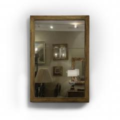 Tall Fluted Giltwood Mirror Frame with Original Mercury Plate French Circa 1850 - 3873456