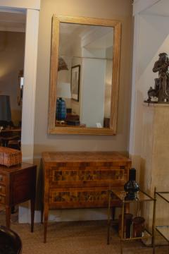 Tall French Fluted Giltwood Pier Mirror with Original Mercury Plate Circa 1850 - 3873239