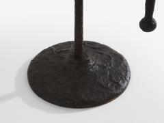 Tall French brutalist bronze candlestick 1940 - 4308563
