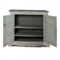 Tall Gray Painted Swedish Buffet - 3159221